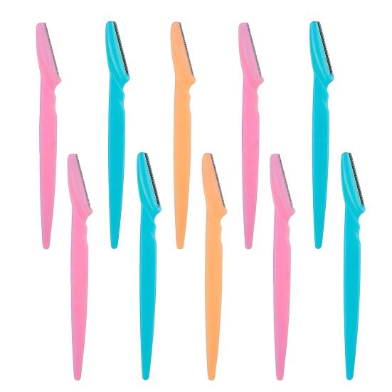 5/10Pcs Eyebrow Razor with Protective Cover Multipurpose Face Exfoliating Dermaplaning Tool Women Men Facial Eyebrow Trimmer