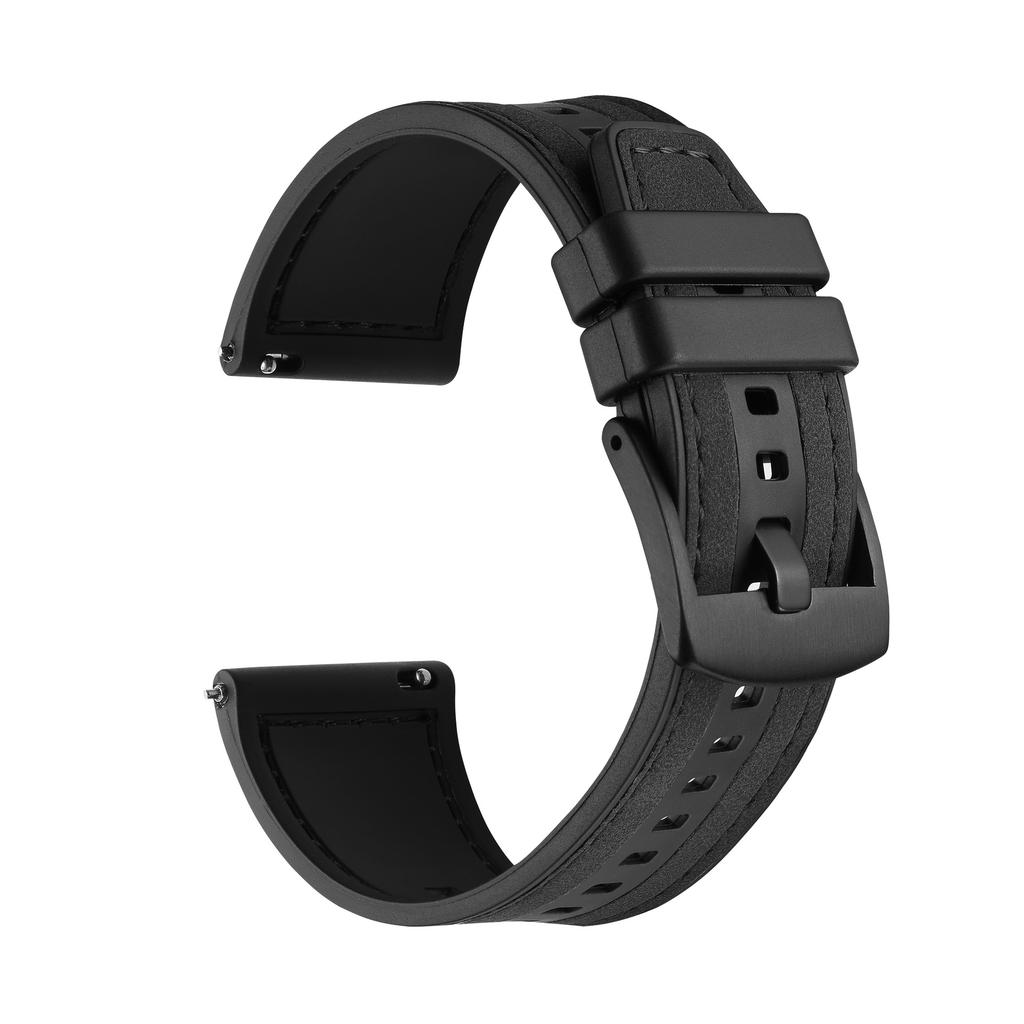 22 мм кожаный силиконовый ремешок для HUAWEI WATCH 4 Pro GT 2 3 SE GT4 46MM / Runner / Ultimate Запасной ремешок Браслет