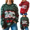 Women's Autumn/Winter Fashion Christmas Sweater Round Neck Long Seeve Sweater