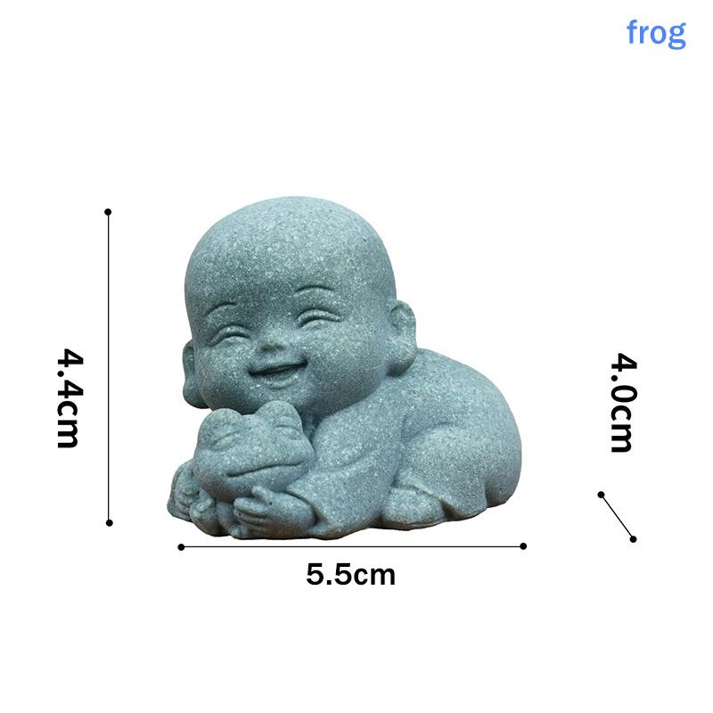 Статуэтка Животного Монаха из смолы, Декорация Zen Stone, Просветляющее Искусство для Сада, Настольный Дисплей