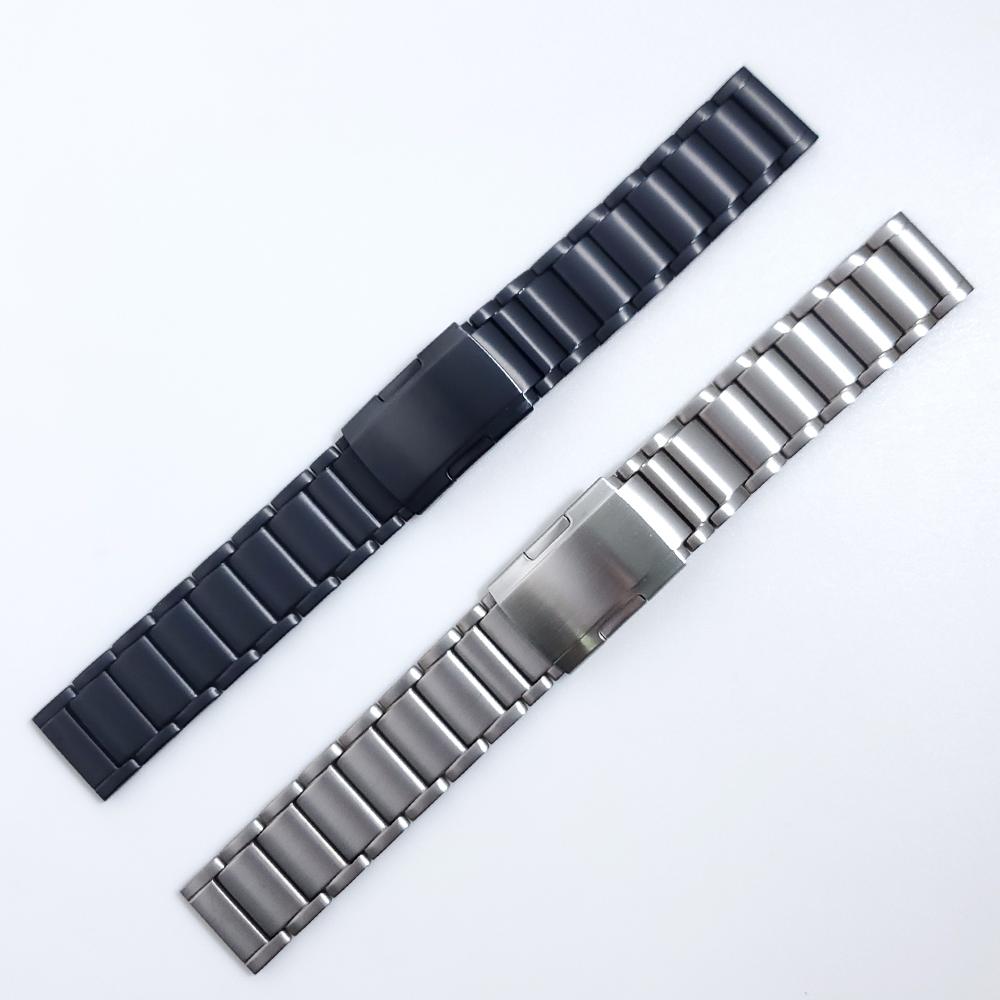 Металлический титановый ремешок для Amazfit GTR 4 GTR4 / 2 3 Pro/GTR 47мм Сменный ремешок 22мм Браслет Аксессуары Черный/Серебристый