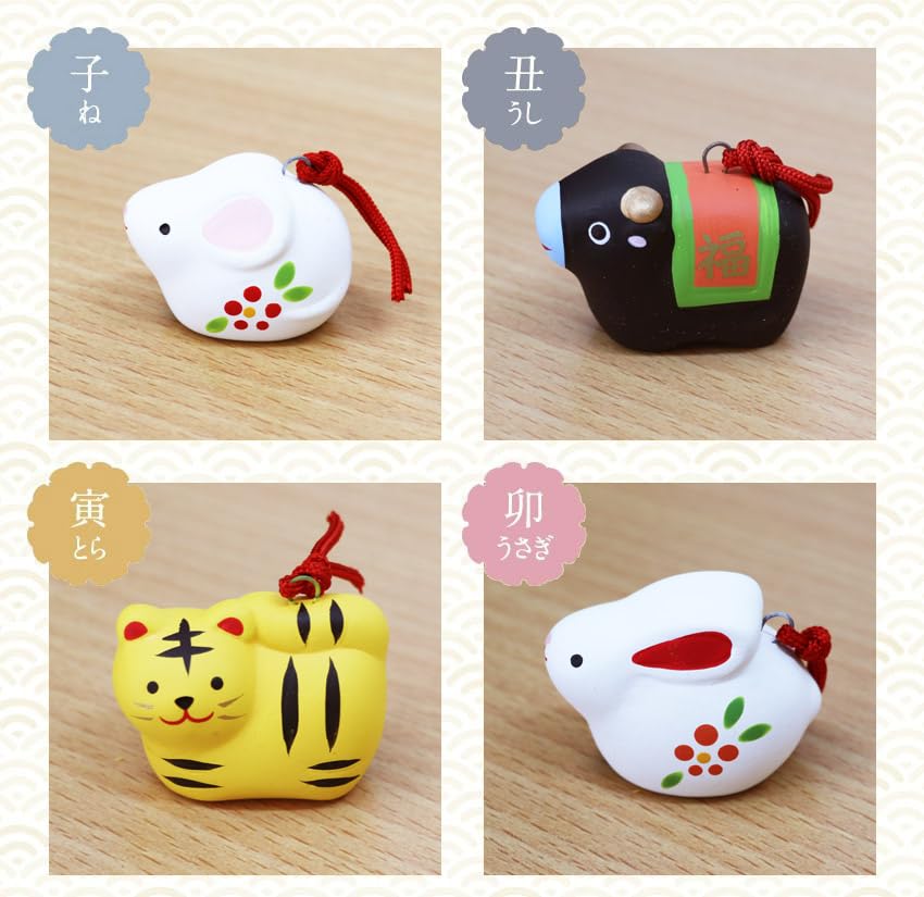Статуэтка зодиака Осака Чосэйдо, новогоднее украшение, украшенное на каждый год, керамическая посуда со знаком зодиака, оригинальная деревянная бирка, бесплатный бонус, змея, змея, земной колокольчик