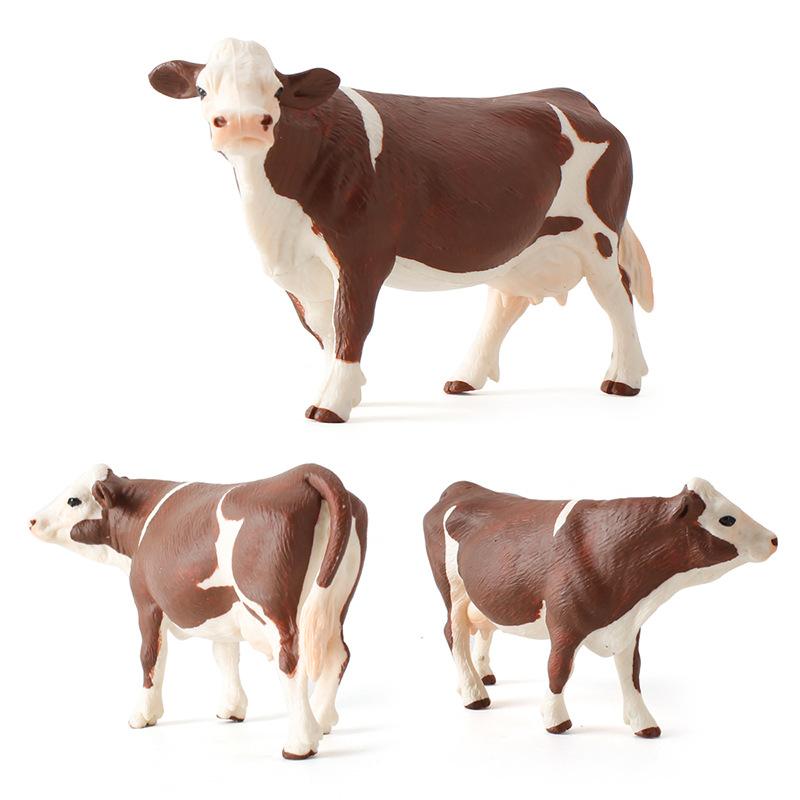 Children'S Simulation Solid Wildlife Cow Thar Cow Ranch Poultry Toy Collection Ornament Model