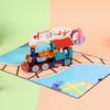 Культурная и креативная pop-up открытка на день рождения - Поздравление с праздником и ручной подарок-торт от студента