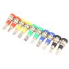 10 PCS 4.0mm Banana Jack Socket Mixed Color Female Adapter Panel Mount Banana Socket Banana Binding Post Test Probes