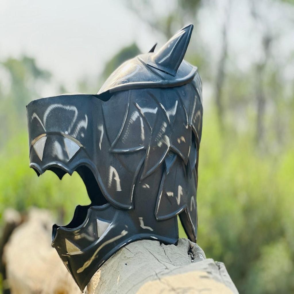 Wolf Head Helmet | Medieval Helmet for Costumes and Roleplay | Home Décor