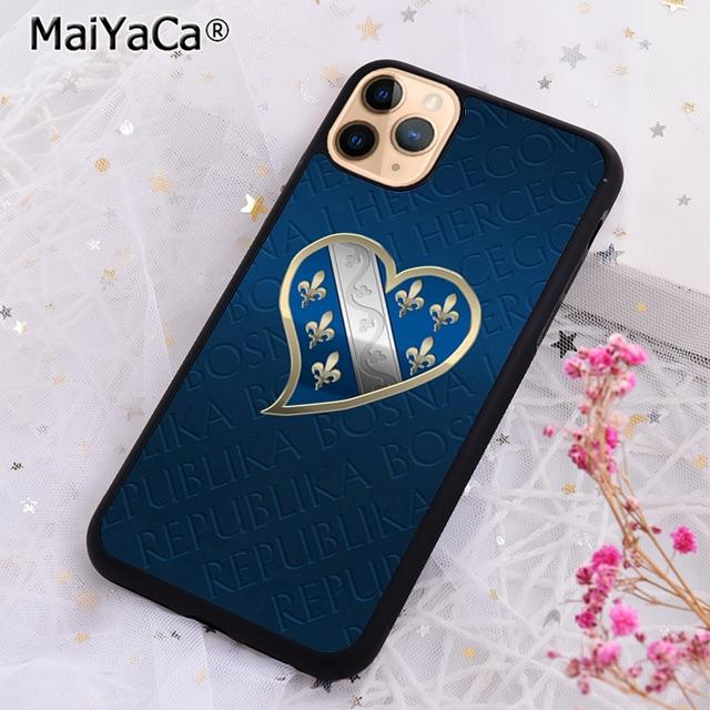 Чехол для телефона Сердце Боснии и Герцеговины Для iPhone 16 15 14 plus XR XS 11 12 13 pro max Чехол-накладка coque