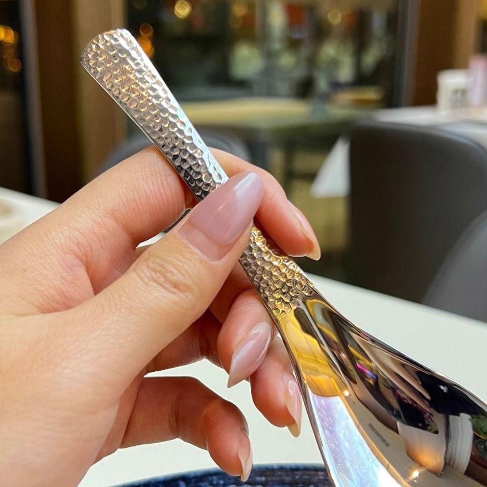 Stainless Steel Deepen Spoon Mirror Polished Tablespoon Good-looking Soup Spoon