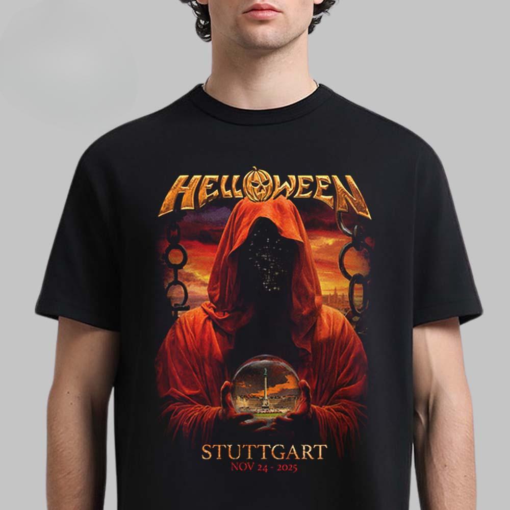 Top Helloween Cotton Band Shirt Unisex Summer Short Sleeve Fashion Brand Tee Luxury Casual Vintage Tshirt
