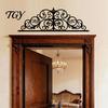 Decorative Iron Art Piece Metal Scroll Wall Art, Black Decor, 2D Sculpture for Ready to Hang Living Room, Elegant Home Decor Hallway Front Porch