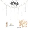 Настенная гирлянда для фотографий String с деревянными зажимами-кисточками, дисплей для фото, деревянные бусины, фоторамки, настенное украшение для дома, спальни, общежития