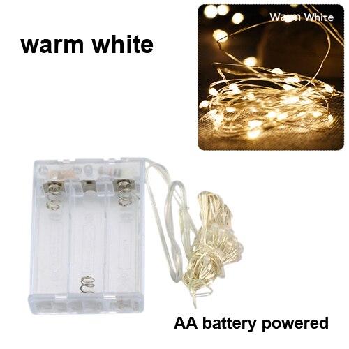 5 м медная проволока светодиодная гирлянда с мишурой на батарейках сказочные светодиодные гирлянды для праздника, Рождества, свадьбы, декора