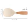 Silicone & Wood Non-Slip Heat Resistant Rice Serving Spoon