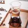 Фильтр-пот из нержавеющей стали, кофейник с сетчатым фильтром, стеклянный чайник, 400 мл/600 мл, деревянная ручка, кофейная посуда для дома