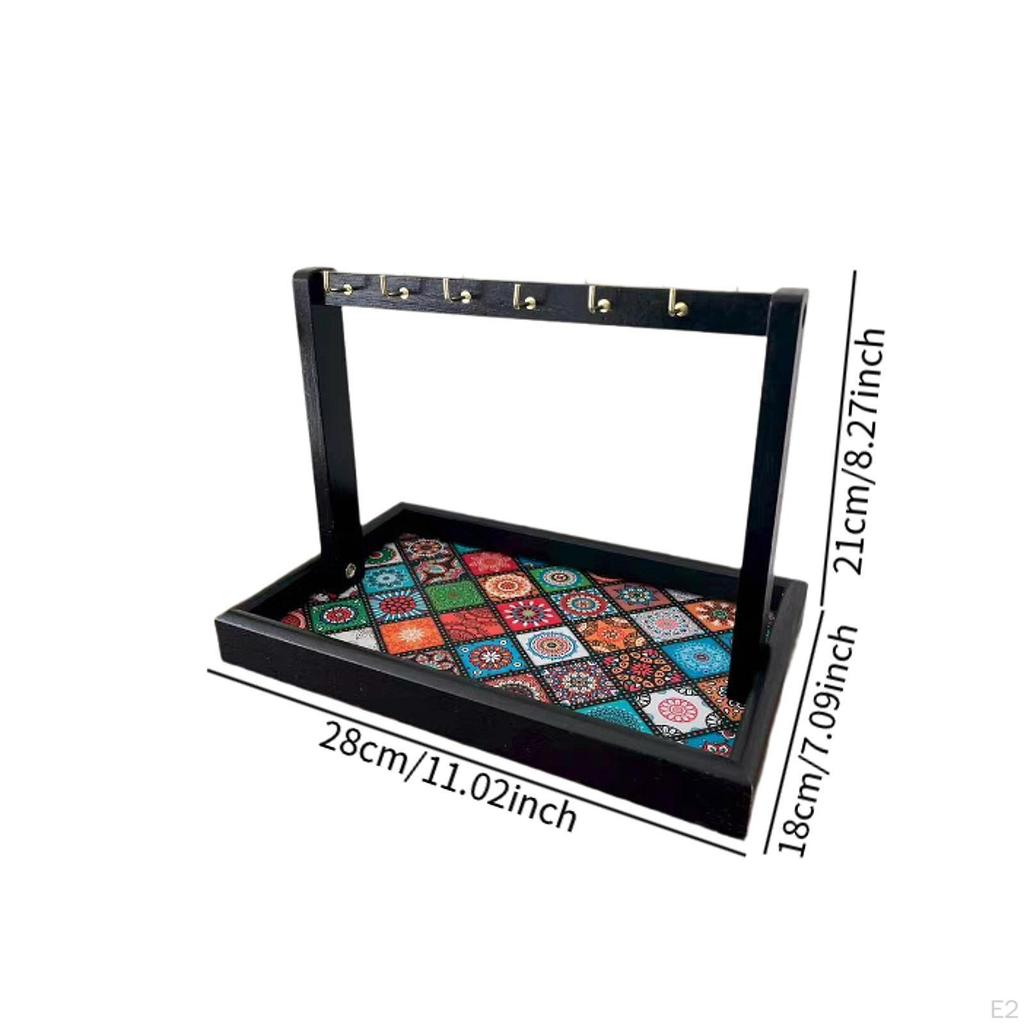 Ключница для прихожей Деревянный поднос Прочная Универсальная Для ценных вещей Кольца Браслеты