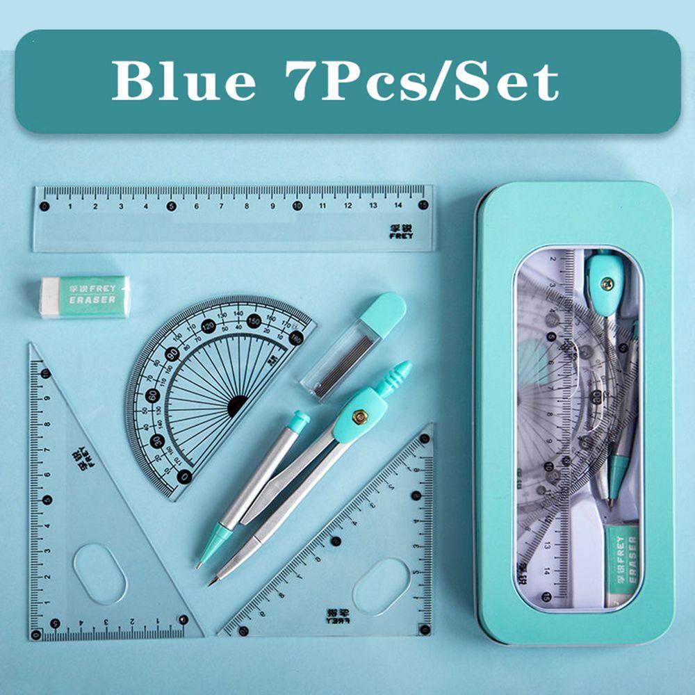 Математика Обучение Канцелярские товары Школьные принадлежности Ластик Линейка Циркули Набор Измерительная линейка Чертежные инструменты