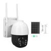 Солнечная камера видеонаблюдения 3MP PTZ Уличная Поворотная на 355 140 градусов WiFi WLAN IP-камера HD Ночная