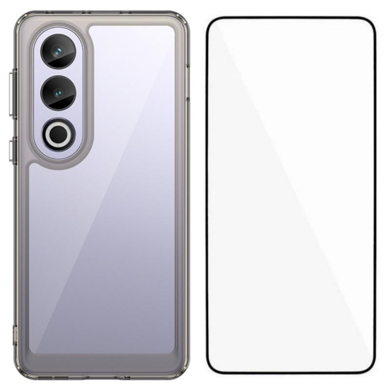 Для OnePlus Ace 3V 5G Чехол для телефона WANLONFENG Серия XC TPU Акриловая крышка с закаленным стеклом (Большое отверстие для линзы)