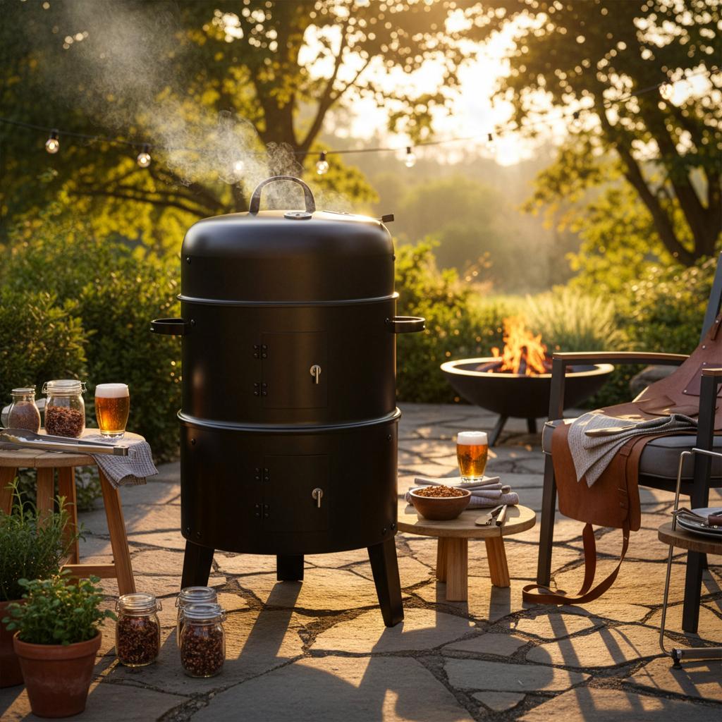 Garden Smoker Grill Oven Fumaro For Smoking Meat And Fish 3 1