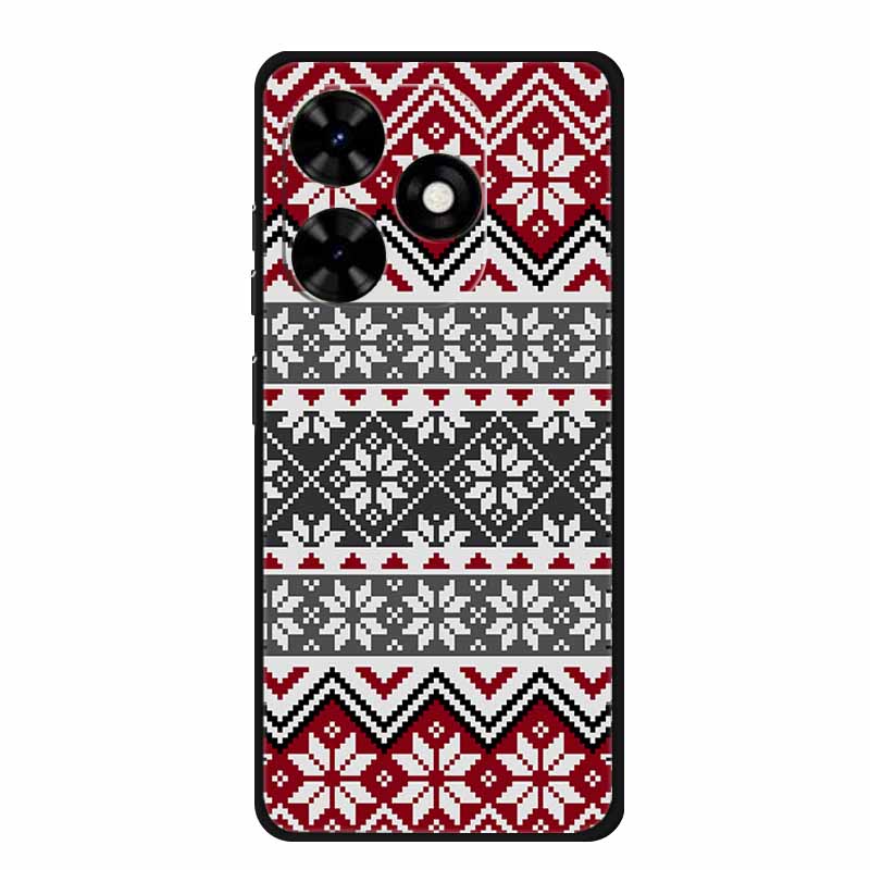 Чехол для Tecno Spark Go 2024 Роскошный ТПУ Силиконовый Мягкий Задний Чехол Чехлы для Телефона для Tecno SparkGo 2024 BG6 Ударопрочный Цветок Fundas