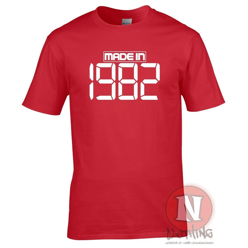 Made In 1982 TShirt Birthday Party Celebration Fancy Dress Teeshirt
