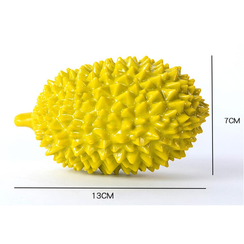 Durian Dog Squeaky Toys Simulation Durian Shape Bite Resistant Interactive Dog Squeaky Toy for Chewi