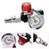 1/4 Mini Air Regulator Valve Tool Tail Pressure Gauge W/ Nozzle For Spray Gun