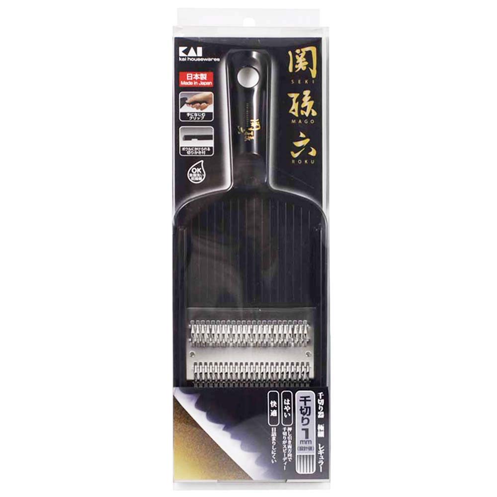 Kai Corporation KAI Seki Magoroku Extra Fine Regular Made in Black DH3331 Shredder, Size, Japan,