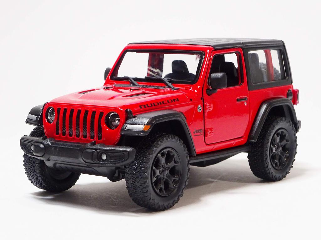 Kinsmart Jeep Wrangler Rubicon Red Hardtop Mini Car KT5412B 1/34