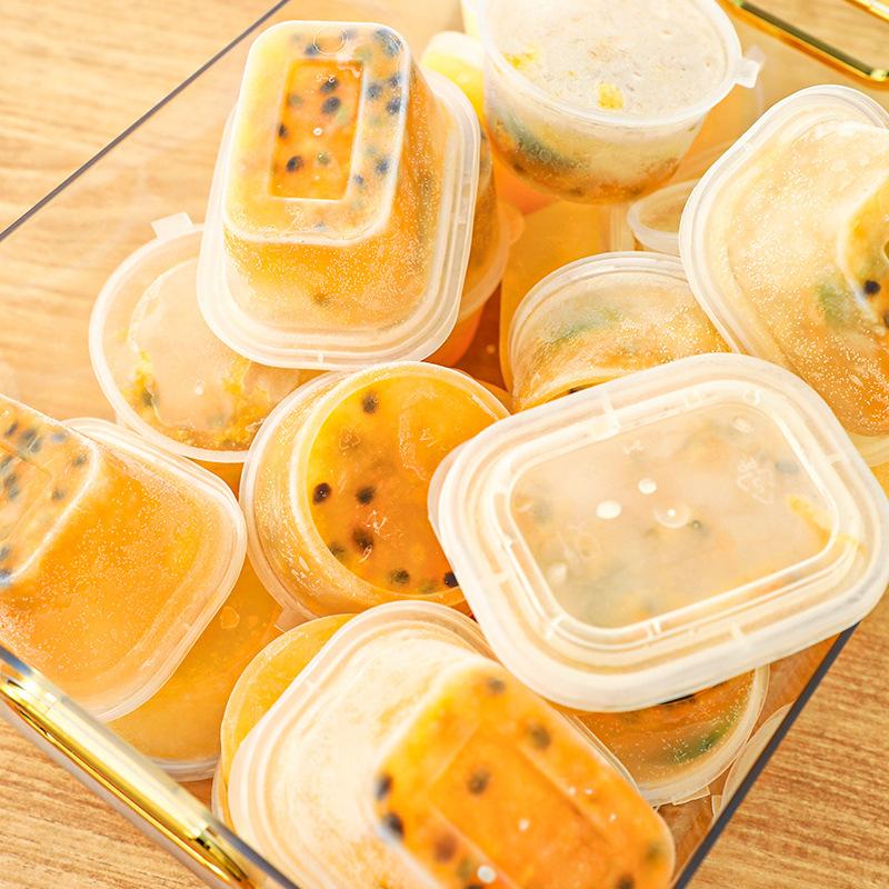 Упаковка для маракуйи, маленькая замороженная коробка, одноразовая коробка для замороженного льда, коробка для соуса из кумквата и лимона, коробка для ланча