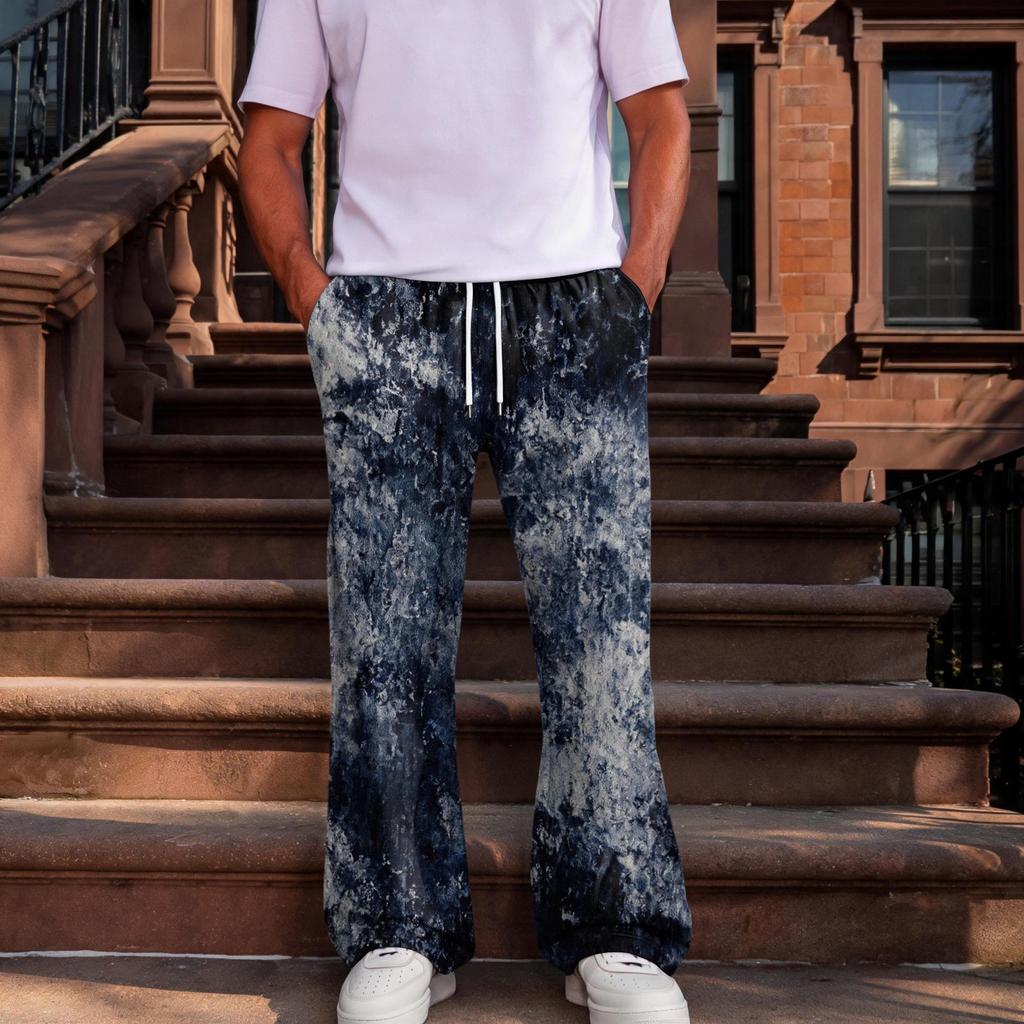 Мужские базовые эластичные брюки с карманами для повседневной носки