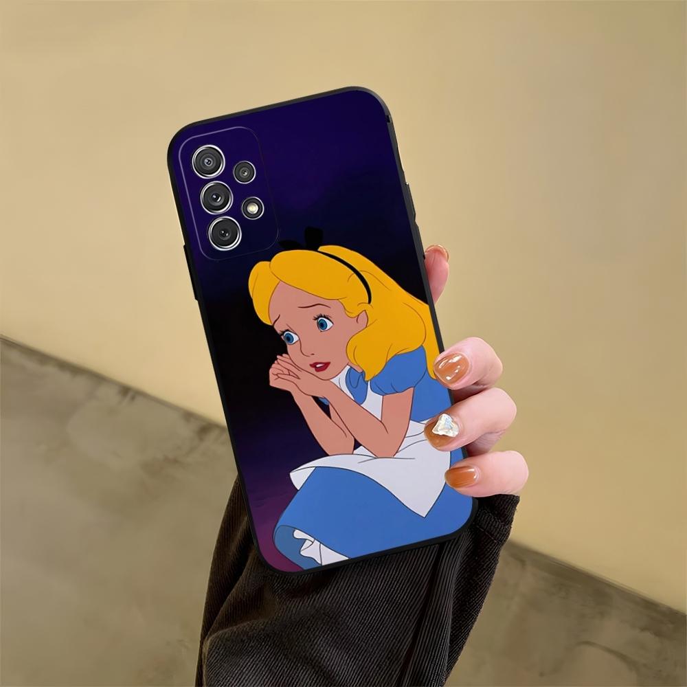 Чехол для телефона "Алиса в Стране чудес" для Samsung Galaxy S23 S24 S20 S21 S22 Ultra Fe Plus M54 A34 A54 A24 A52 A53 Coque