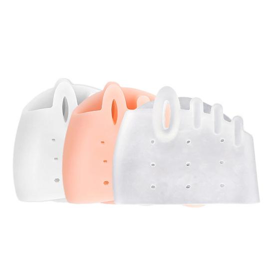 4 пары силиконовых разделителей пальцев ног для женщин, мягкие разделители пальцев ног для перекрывающихся пальцев ног, корректор стопы, выпрямитель для перекрывающихся пальцев ног