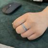 Adjustable Open Ring With Wheat Motif Vintage Plated Boho Minimalist Statement Women Men