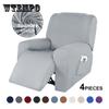 4 Pieces 1 Seat Stretch Recliner Cover Spandex Armchair Cover Living Room Recliner Sofa Cover Couch Slipcover Elastic