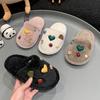 Детские тапочки для дома Sweet Heart для девочек зимние меховые тапочки мягкие пушистые универсальные детские модные повседневные туфли на плоской подошве тренд