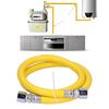 304 Stainless Steel Gas Hose Yellow Stove Gas Line  Daily Home Gas Equipment Replacement