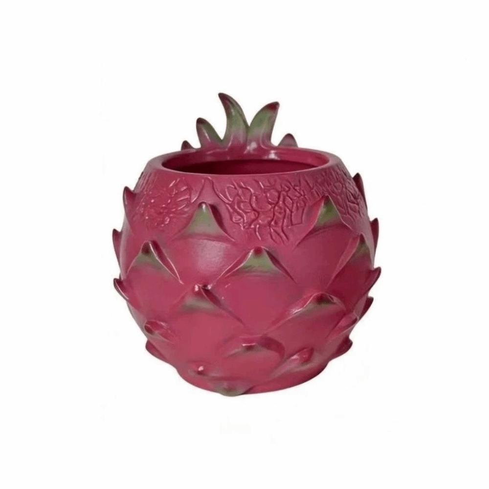 Handmade Succulents Plant Pots Fruit Shaped Desktop Storage Box Dragon Fruit Planter  Wedding