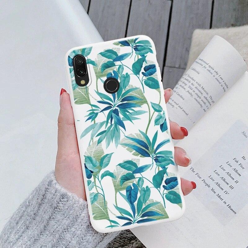Redmi Note 7 Pro 7S Funda Rainbow Heart Vintage Flowers Leaves Чехол для телефона Мягкий силиконовый чехол-бампер для Xiaomi Redmi Note 7 Противоударная защитная сумка