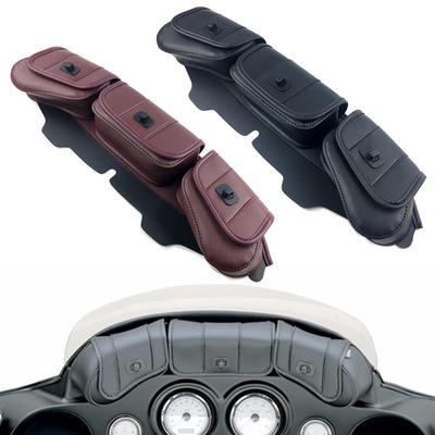 Мотоциклетная сумка с 3 карманами на лобовое стекло, обтекатель крыла летучей мыши для Harley Electra Street Glide 1996-2013 гг.