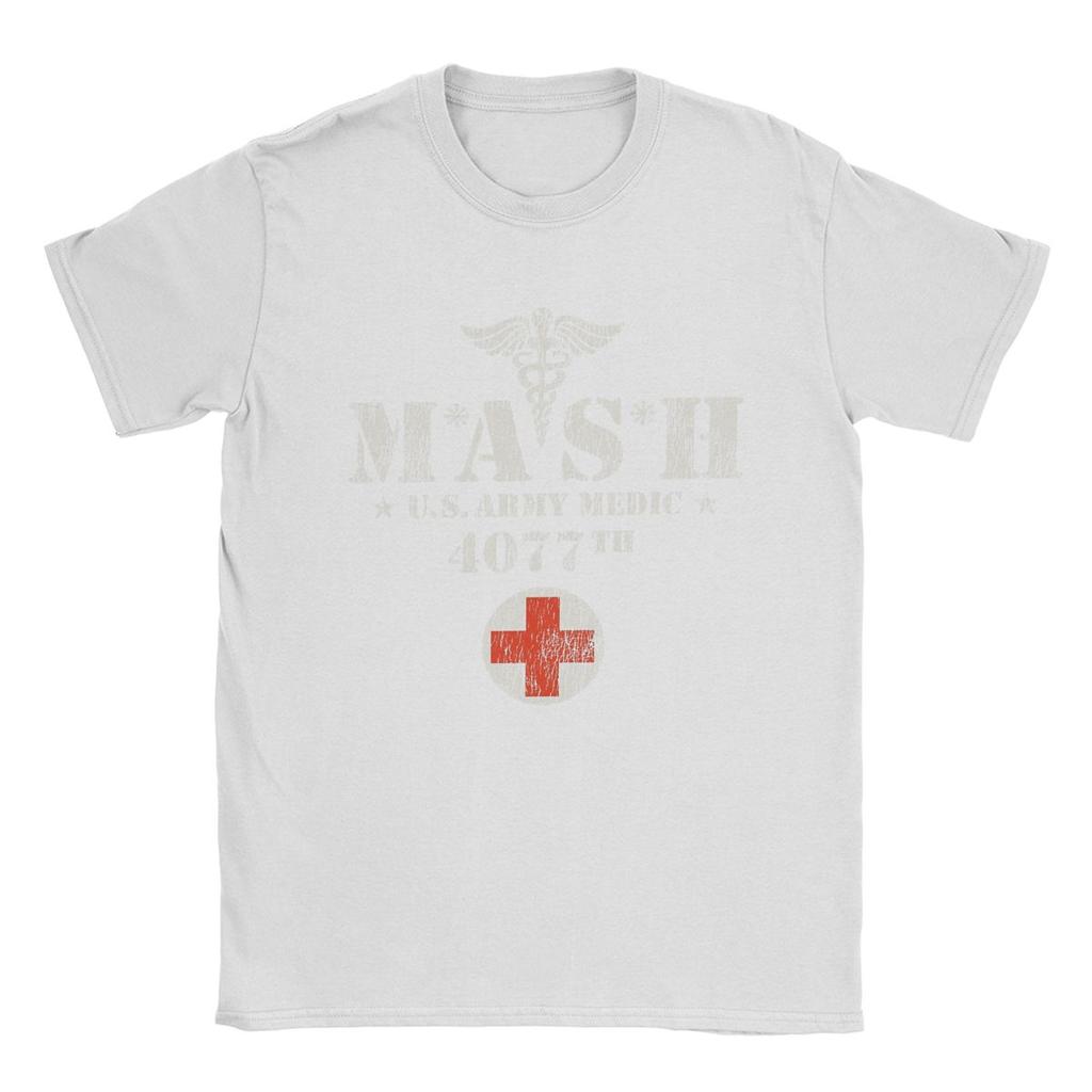 2025 Novelty Mash 4077 TV Show T-Shirt Men Women Cotton T Shirt Short Sleeve Tee Shirt Clothing Summer Tops Streetwear Oversized