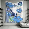 BFDI Wall Tapestry Aesthetic Wall Hanging Printed Fabric Blanket Decorative Tapestries for Bedroom Living Room Home Decor