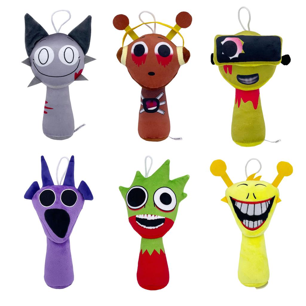 Sprunki Plush Toys Plushie Sprouts Plush Doll Sprunki Incredibox Game Cartoon Pillow Kids Gifts Stuffed Dolls Christmas Gift