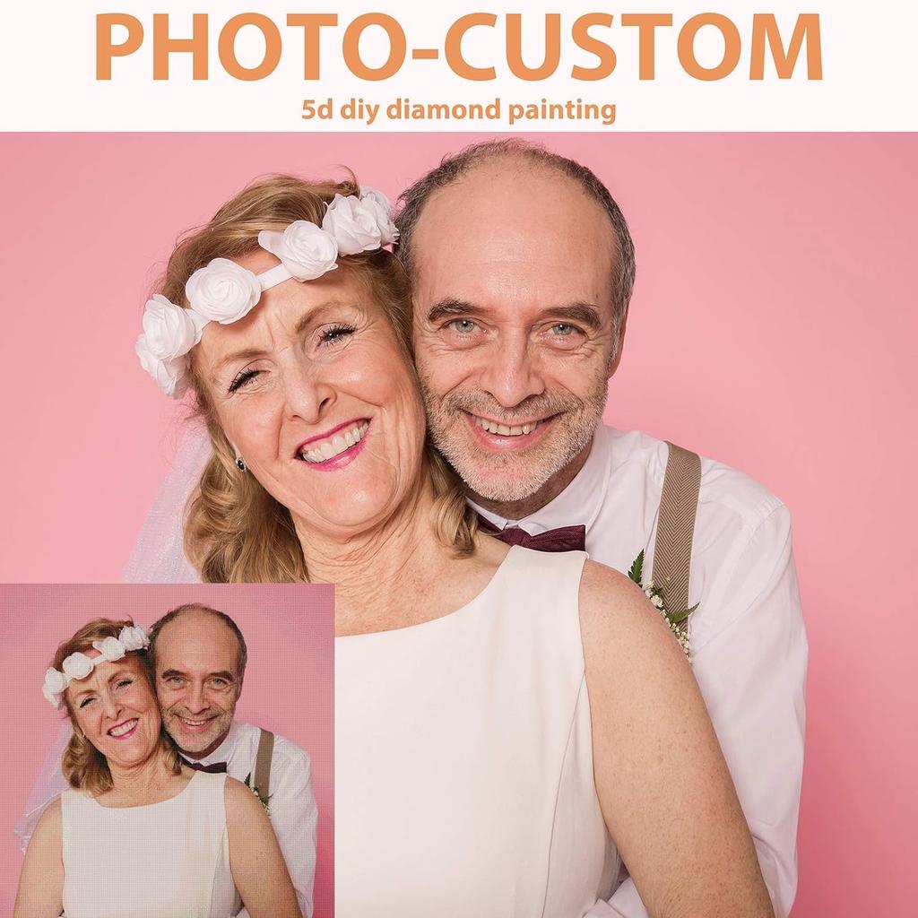 Фото на заказ 5D Diy Алмазная картина Настроить фото Домашние животные Пейзаж Персональный портрет Полная круглая алмазная вышивка Искусство