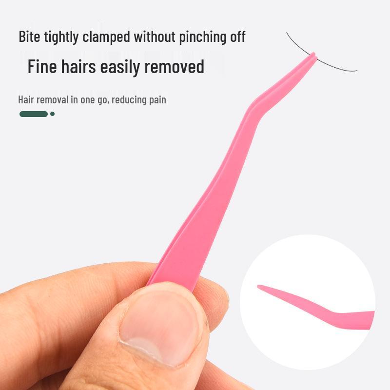 Щипцы для завивки ресниц из нержавеющей стали с пинцетом с тонким кончиком и расческой для бровей