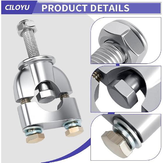 22Mm 7/8 Handlebar Risers Mount Clamps Motorcycle Handle Bar Riser Replacement For Apollo 250 Ninja 500 XT600 XR50 Dirt Pit Bike ATV Scooter