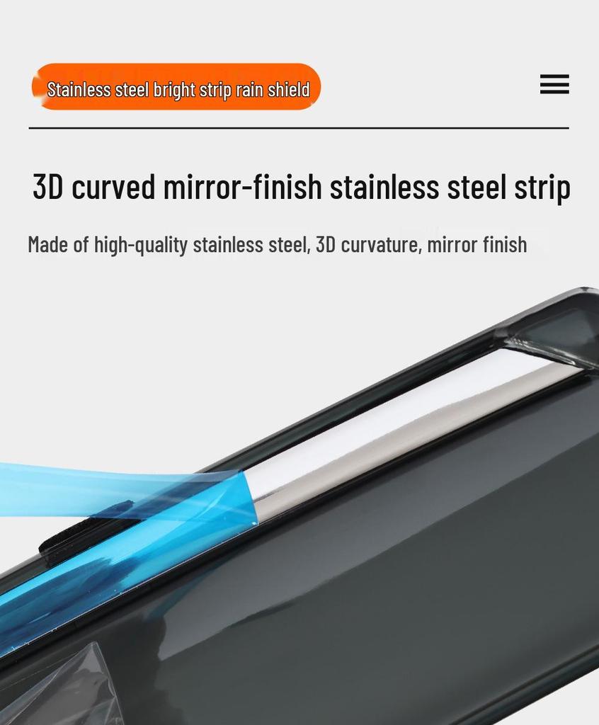 Nissan Venucia D60 Rain Guards with EV Door Panel Modification
