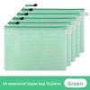 10PCS Zipper Mesh Bags A4/A5 Plastic Zipper Bags For Organizing Zipper Mesh Bags Waterproof Clear Travel Bags Office Supplies Document