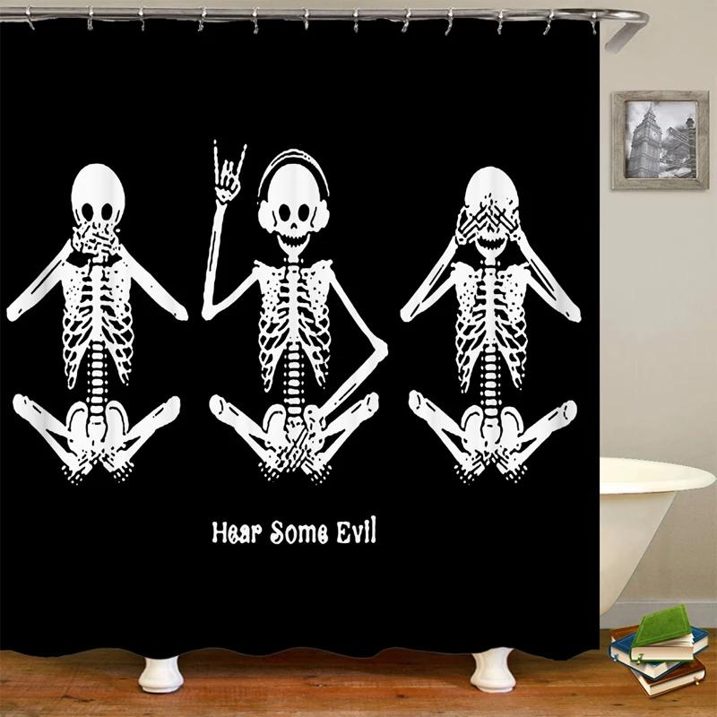 Забавный динозавр занавеска для душа ванная комната динозавр крутой для детей мальчики силуэт животное тень мультфильм белая ткань ванная комната домашний декор