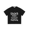 Black T-Shirt with Talking To Myself Staff Meeting Print for Casual Wear and Self Employed Humor